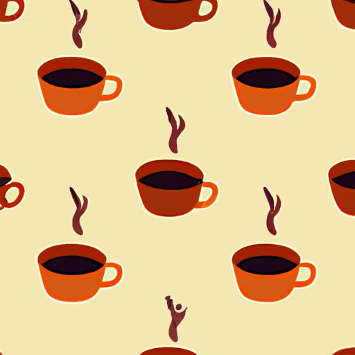 A patterned repeated background image-only with coffee